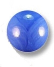 22mm Pearly Blue Shooter Marbles 7/8th" Pk 25 Glossy Glistening Glass