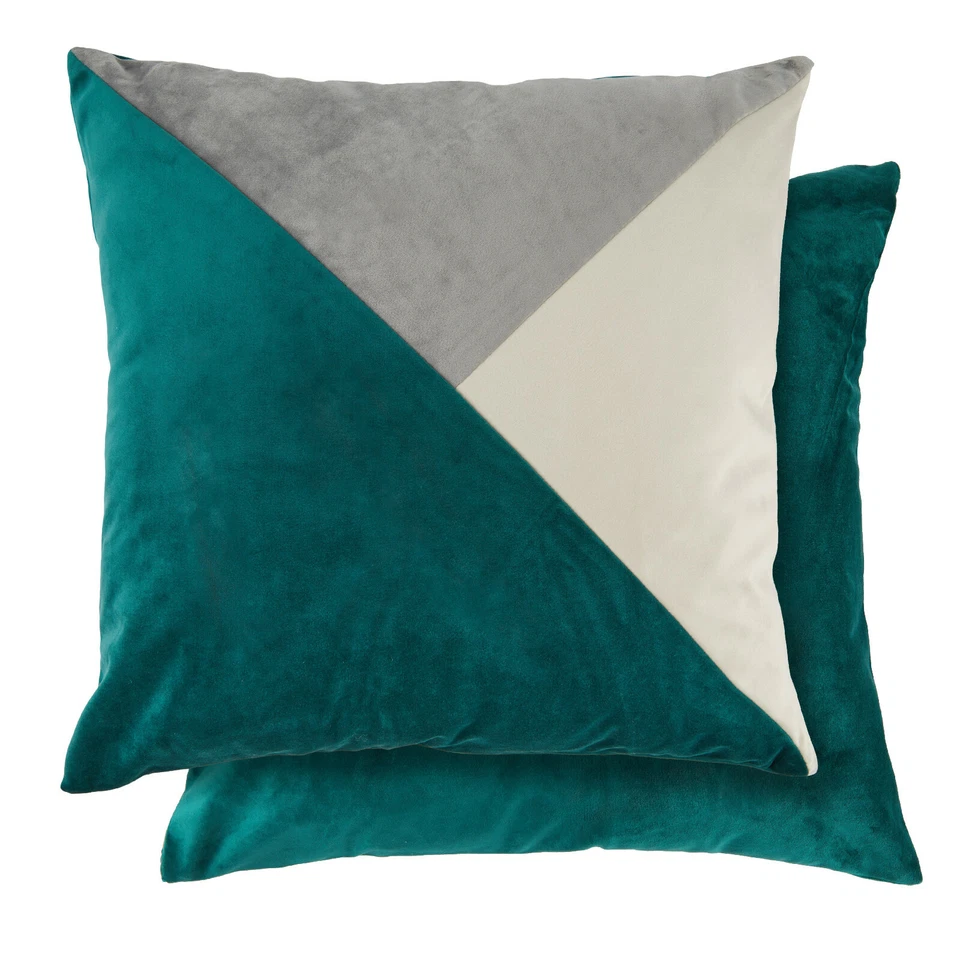 New Orleans Geometric Triangle Trio Suede Touch Cushion Covers / Filled Cushions — 第 4/4 张图片