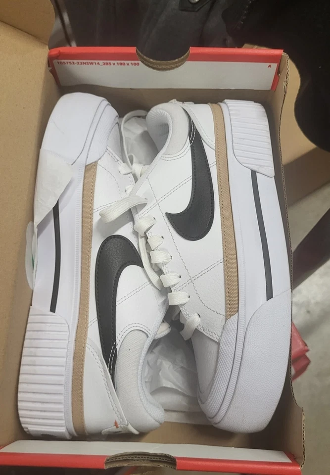 Talla 8.5 - Nike Court Legacy Lift Low Blanco Cáñamo W Foto 3 de 3