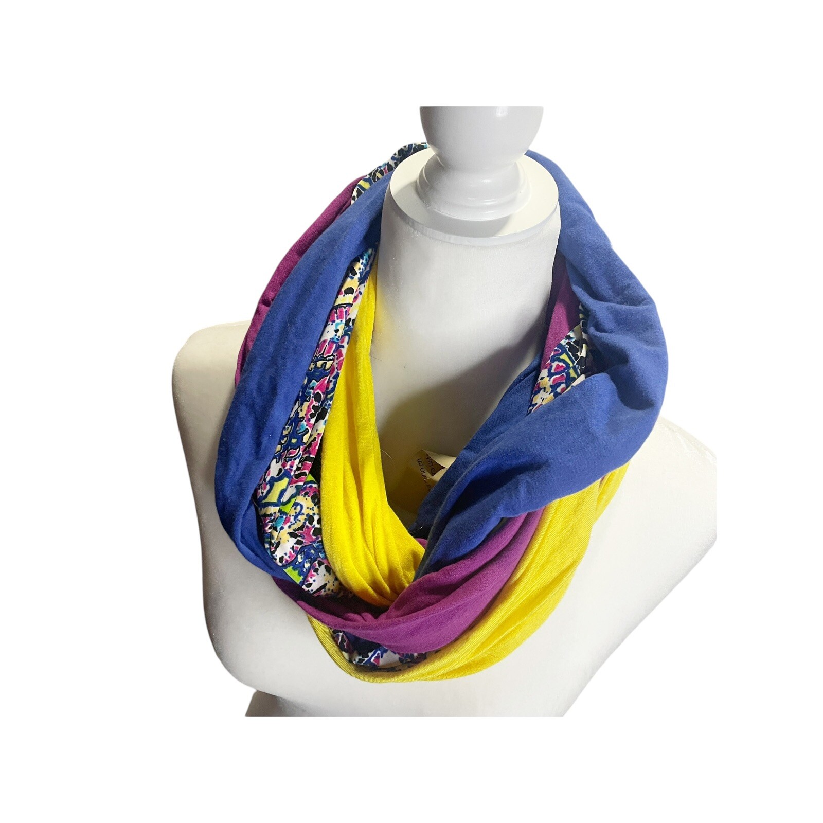 Handmade Multicolor Floral Y2K Infinity Scarf Costa Rica