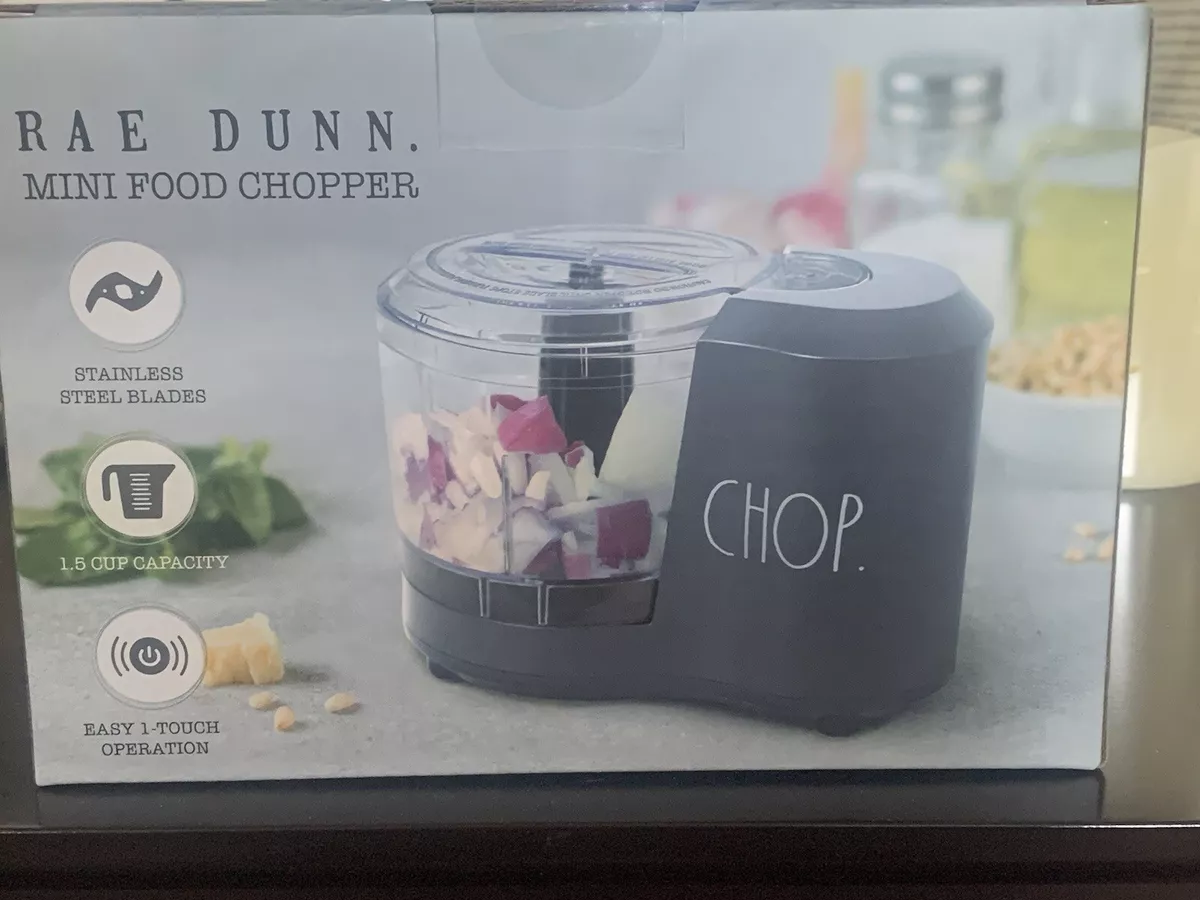 Rae Dunn Mini Food Processor, Food Chopper Small Kitchen Appliances NEW!!