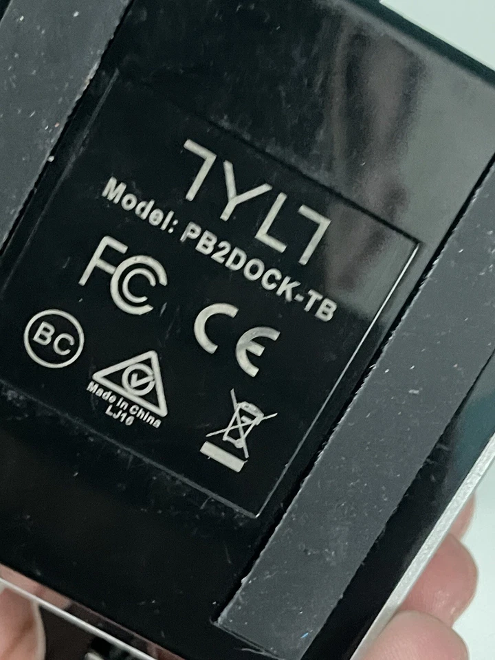 Banco de alimentación portátil TYLT 2 con base de carga de batería PB2DOCK-TB *funciona Foto 3 de 3