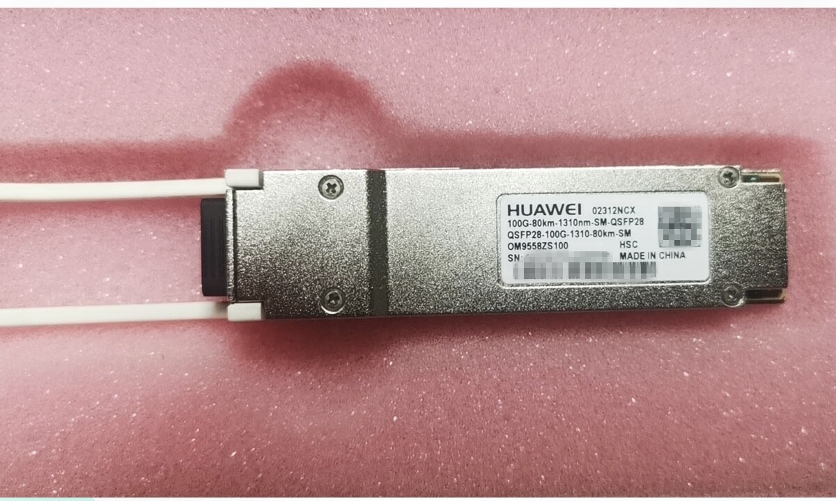 Huawei QSFP28-100G-ZR4, 4*25G-1310nm-80km-SM 02312NCX Huawei QSFP28-100G-ZR4, 4*25G-1310nm-80km-SM 02312NCX
