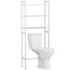 3-Tier Over the Toilet Storage Rack Bathroom Shelf Large Storage Space White