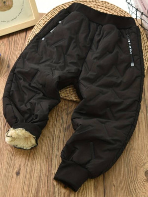 Gesteppte dicke warme Fleece-Hose, Größe 12 J. (158) Farbe: CHARCOAL (Holzkohle)