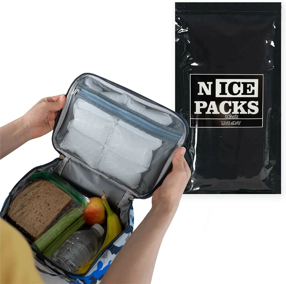 Nice Packs Dry Ice for Coolers – Lunch Box Ice Packs – Dry Ice for