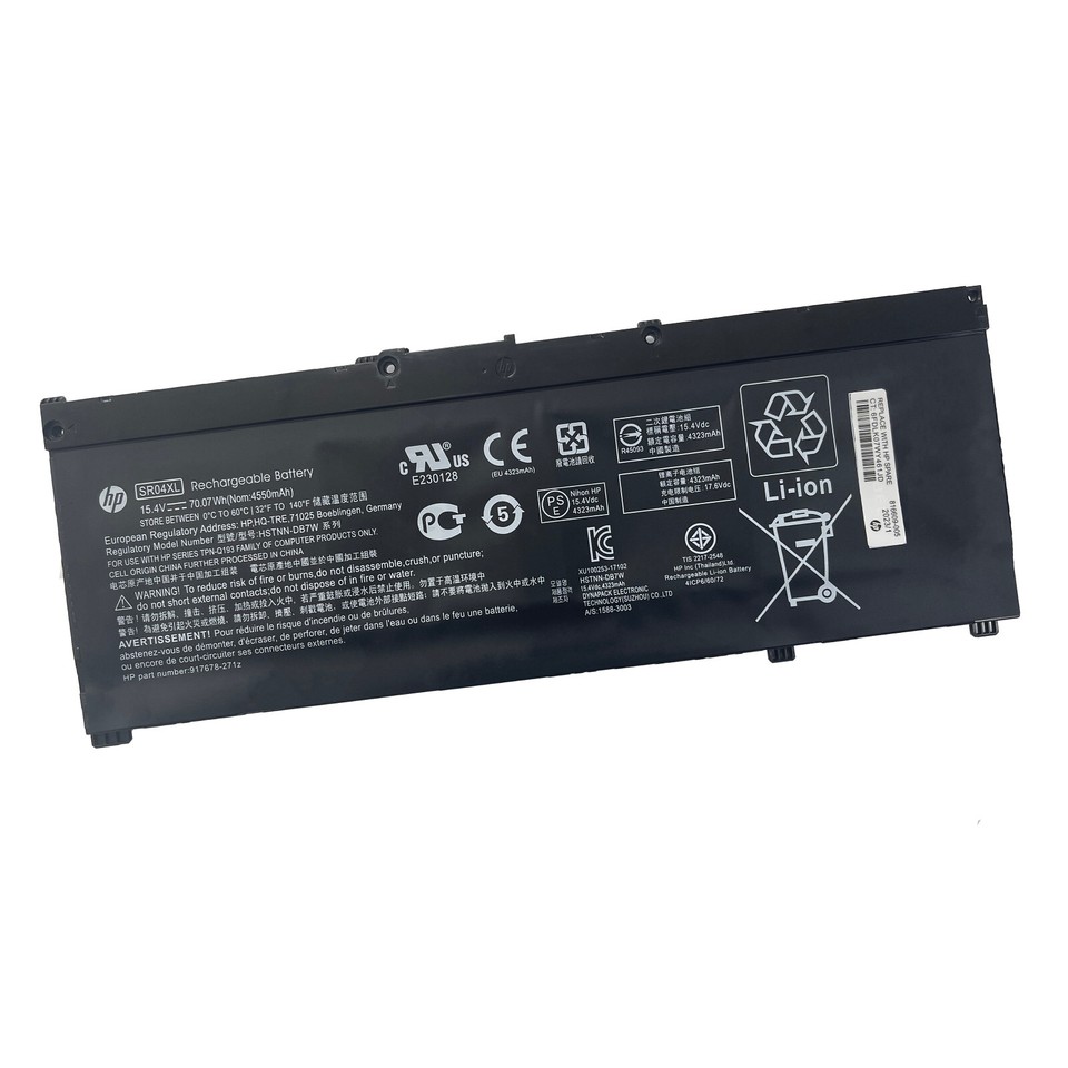 SR04XL Akku für HP OMEN 15-CE & 15-CB Serie | Li-ion Ersatz 70,07Wh SR04XL Akku für HP OMEN 15-CE & 15-CB Serie | Li-ion Ersatz 70,07Wh