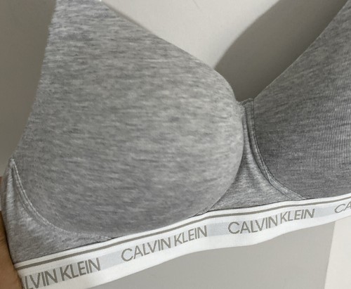 Calvin Klein Women's Modern Lightly Lined Bra, Gray M - Picture 2 of 12