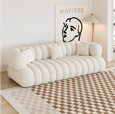 canapé design blanc, état neuf, 3 places, style moderne et luxe - Photo 1/3