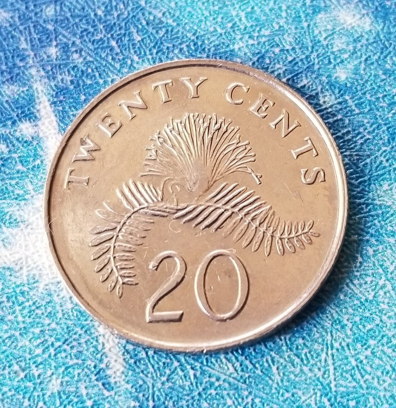 2011  SINGAPORE  20 CENTS  COIN ^^