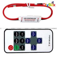 12V RF Wireless Remote Switch Controller Dimmer for Mini LED Strip Light New D