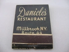 Vintage Matchbook: Daniele's Restaurant Millbrook New York