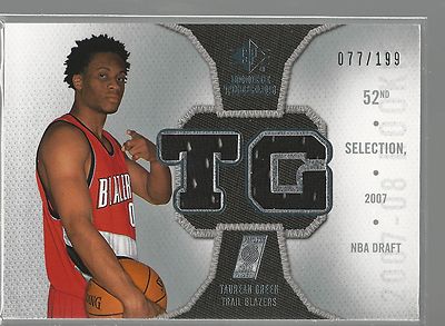 2007-08 SP Rookie Threads Rookie Threads Parallel #RTTG Taurean Green 77/199