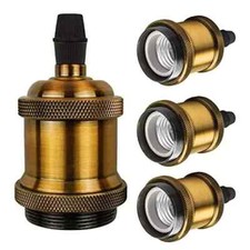 Vintage Industrial Lamp Light Bulb Holder Retro Edison E27 Fitting Pendant Light