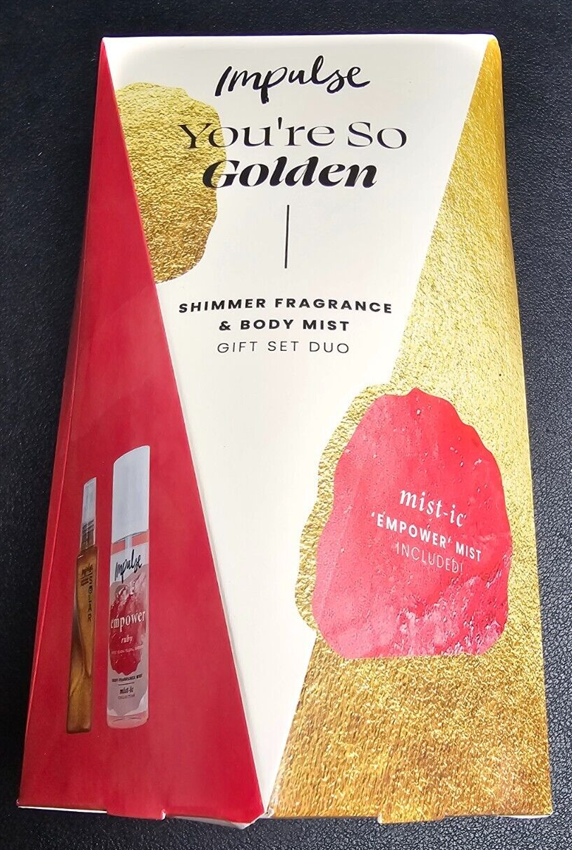 Impulse You're So Golden Gift Set  Solar Shimmer Fragrance & Ruby Body Mist