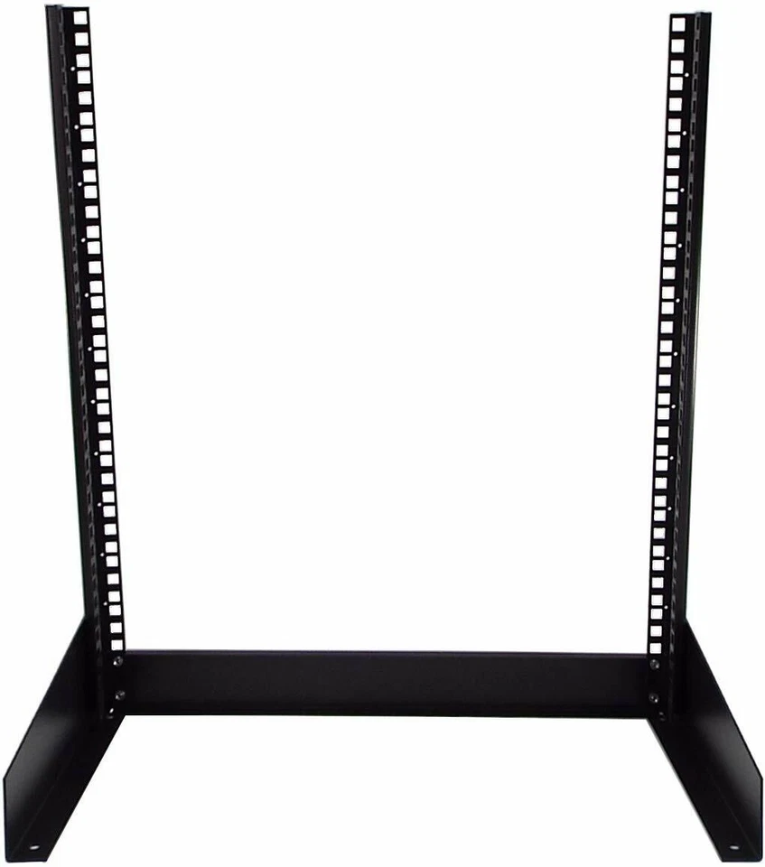 CNAweb 12U Open Frame 19" Inch Desktop 2 Post Network Rack Stand - Image 3 of 4