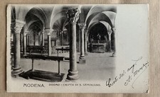 Cartolina Modena Duomo Cripta San Geminiano Viaggiata 1903