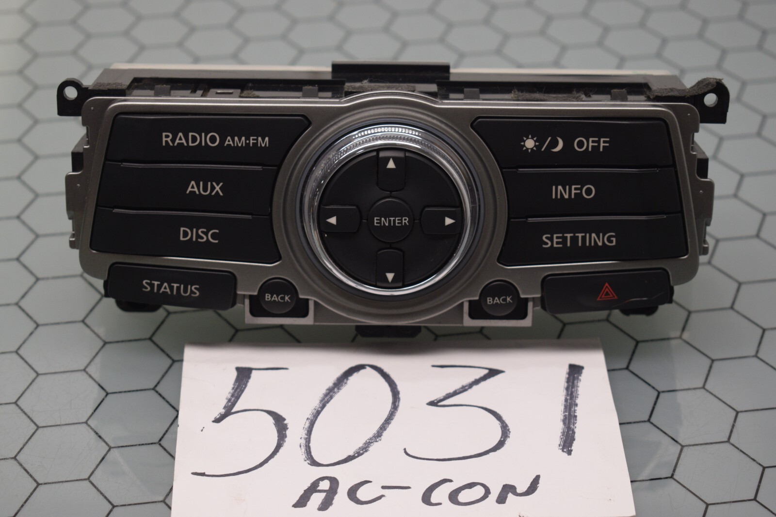 07 - 13 Infiniti G37 Radio Navigation Control Panel Used Stock #5031-AC
