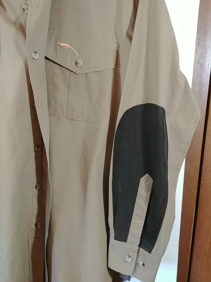  Bob Timberlake Shooting Shirt, Size  M, Suede Elbow and Shoulder Patches, #3757 - Image 3 of 4