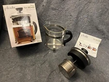 Primula Classic Glass Loose Leaf Tea Brewer Steep Infuser Basket Teapot 18oz New