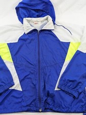 Late 80s Nike Windbreaker Jacket Purple Neon Yellow White Large Color Block