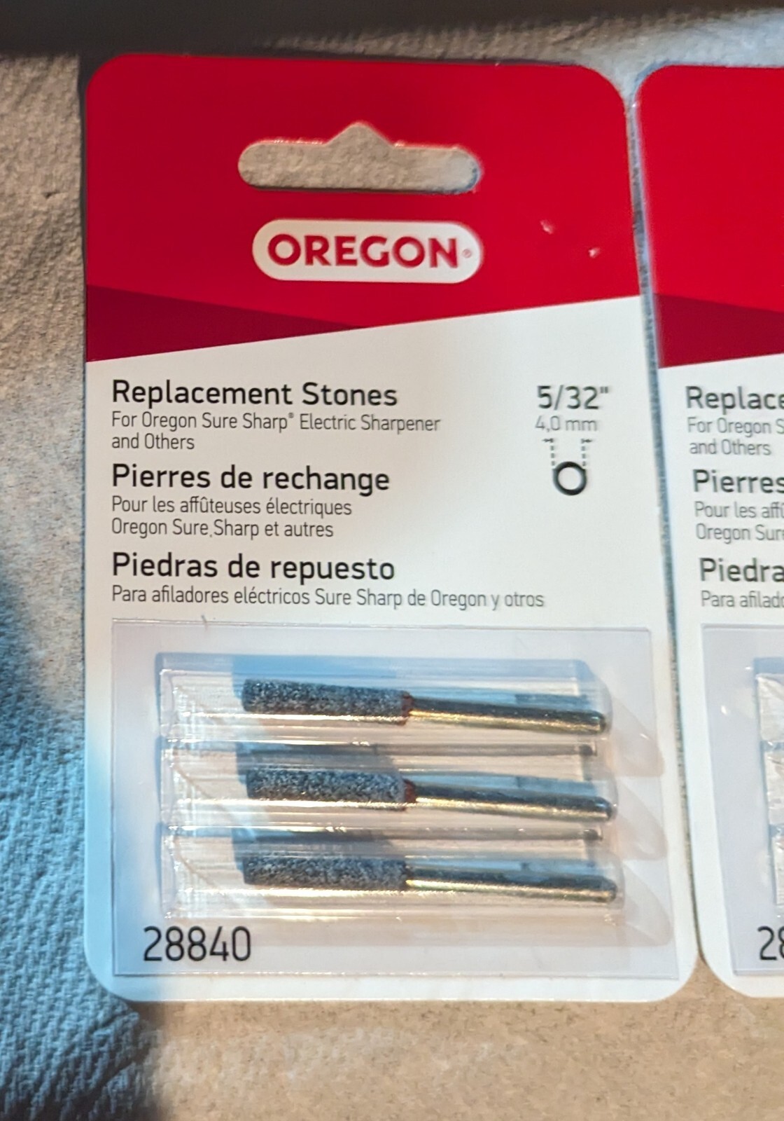 3 Pack Oregon 28840 5/32Inch Chainsaw Replacement Sharpening Stone 26