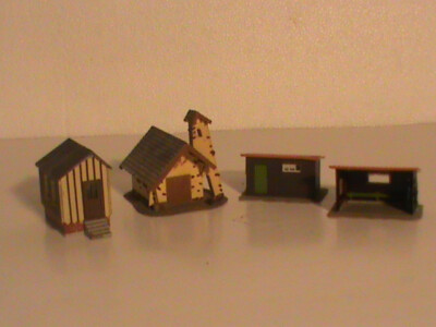 Lot 3 maquettes a colombages train ho - Jeux & Jouets