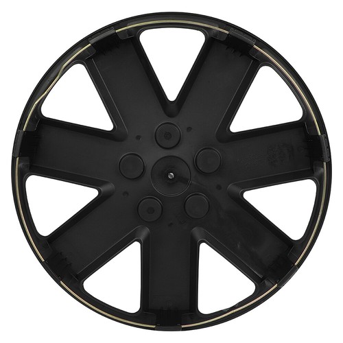 16" Set of 4 Black Wheel Covers Full Rim Snap On Hub Caps Fit R16 Tire & Rim - Picture 3 of 9