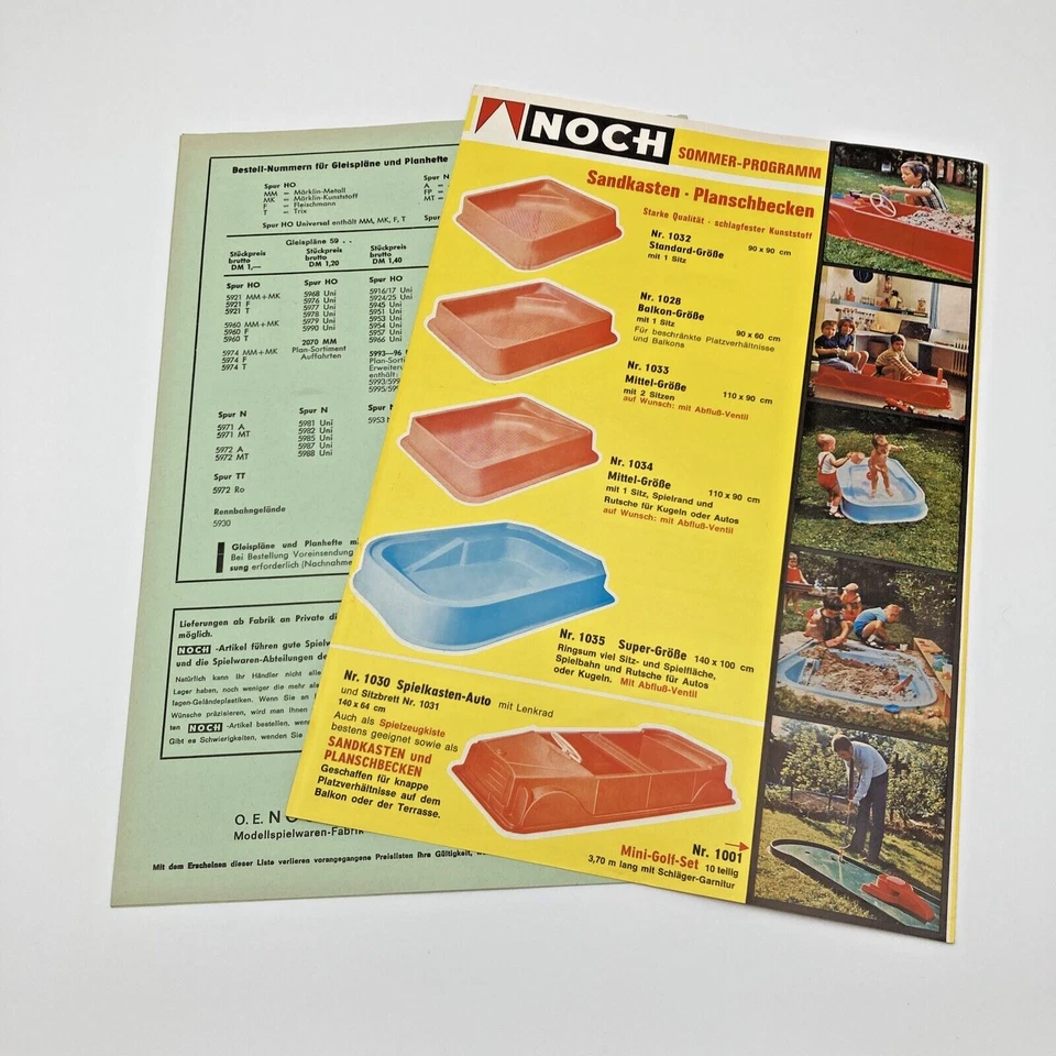 Noch Model Train and Railroad Accessories New Products and Pricelist 1972 German - Image 2 of 4