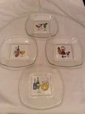 Appetizer Plates Set Of 4 Cocktail themed