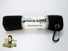 Jet Black Microfiber Golf Towels