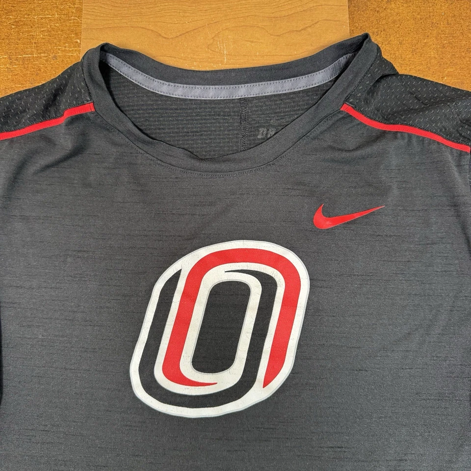 University of Nebraska Mavericks Shirt Mens Extra Large Gray Dri-Fit Nike - Image 3 of 4
