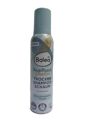 Balea Trockenshampoo Schaum Kopfhaut sensitive+Panthenol, 150 ml  (33,27  je 1l)