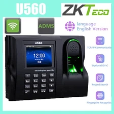ZKTeco U560 Biometric Fingerprint Recognition Time Clock Time Attendance System