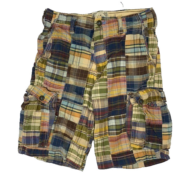 American Eagle Longer Length Patchwork Shorts Siz… - image 1