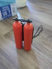 Vintage Hasbro 12" GI Joe Orange Red Sea Sled Scuba Tanks 