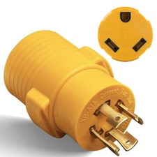 4 Prong 30 Amp to 30 Amp Generator to RV Adapter, NEMA L14-30P Twist L