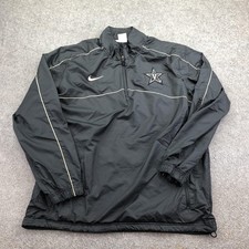 Vanderbilt Commodores Jacket Mens Medium Black NCAA Football Nike Pullover