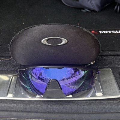 Custom Oakley Sunglasses. Custom Radar EV. Prizm Violet Iridium lenses.