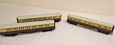 Hornby Spur O GWR - R458 Restaurantwagen 9578 + 2x R456 Verbundwagen 6024
