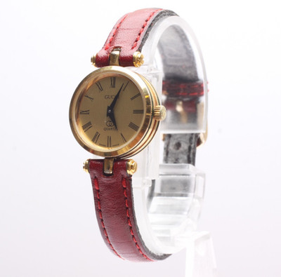 Vintage [EXC+5] GUCCI 2000L 21mm Gold Dial Damen Quarzuhr aus JAPAN