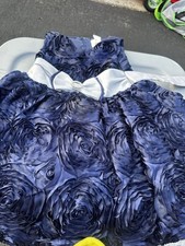 Kids Navy Ballgown-Rare Editions