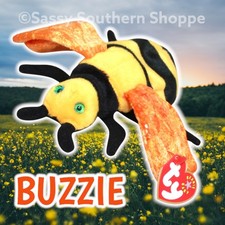 🐝 BUZZIE 🐝  2001 Ty Beanie Babies Yellow & Black BUMBLEBEE Baby *MWMT*
