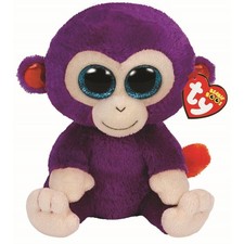 TY Beanie Boos - GRAPES the Monkey (Glitter Eyes) (Medium - 9 inch) - MWMTs Boo