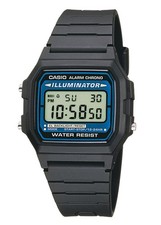Orologio CASIO F-105W-1AWYEF Uomo Donna Unisex Silicone Nero Classico Sveglia