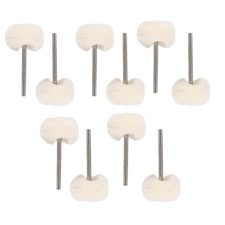 3mm Shank Fine Wool Polishing Brush 25mm Wheel Jewelry Rotary Polish Tool 10Pcs.