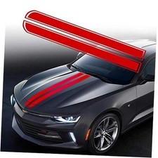 50.8"x 9.5" Car Hood Stripe Sticker Auto Racing Body Side Stripe Decal Red