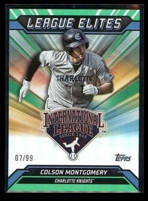 2025 Topps Pro Debut Colson Montgomery #LE-6 League Elites Green Foil 7/99