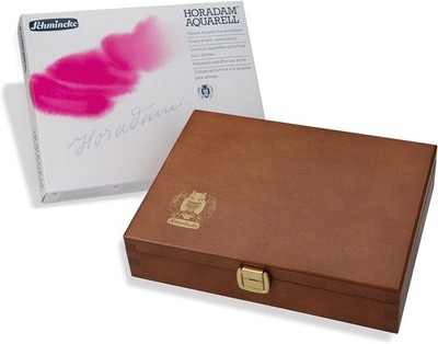 Schmincke HORADAM AQUARELL 24 Farben Aquarellfarben Holzkoffer