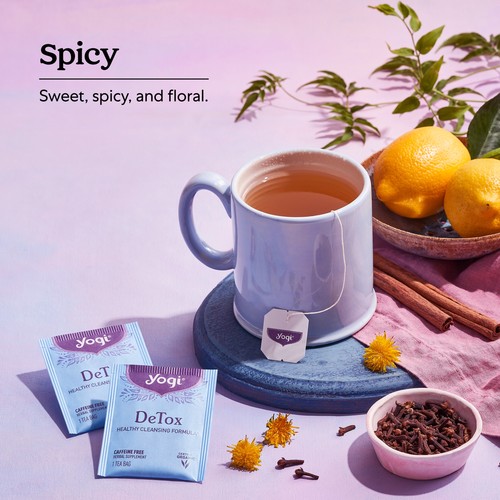 Yogi Tea DeTox Tea - 16 Tea Bags per Pack (4 Packs) - Organic Detox Tea for D... - 第 4/6 張圖片
